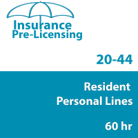 60 hr 20-44 Personal Lines Agent Prelicensing Course